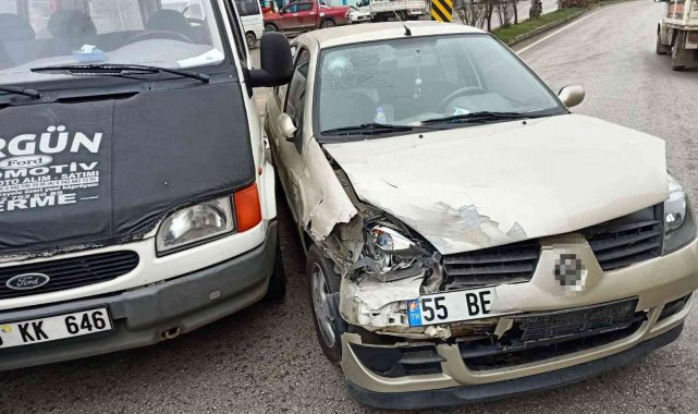 Çarşamba&#039;da kaza: 1 yaralı