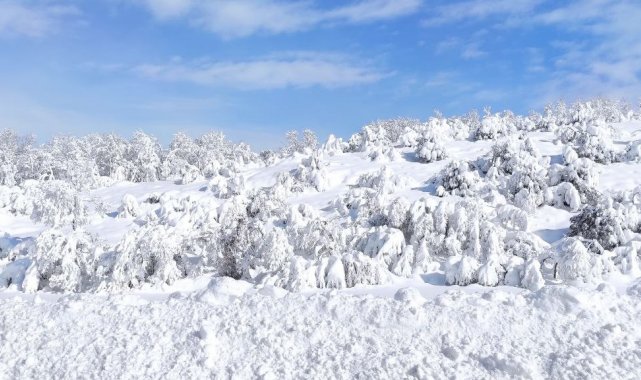 Çekerek'te kar kalınlığı 1 metreye yaklaştı