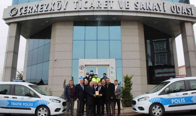 Çerkezköy TSO&#039;dan Polis Teşkilatı&#039;na iki araç tahsisi