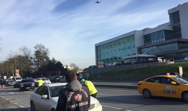 Cezalar havadan yağdı: Trafikte drone ile denetim