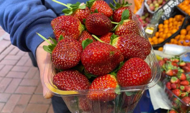 Çilek tezgahlarda yerini aldı, en çok ilgi gösteren pastahaneler oldu