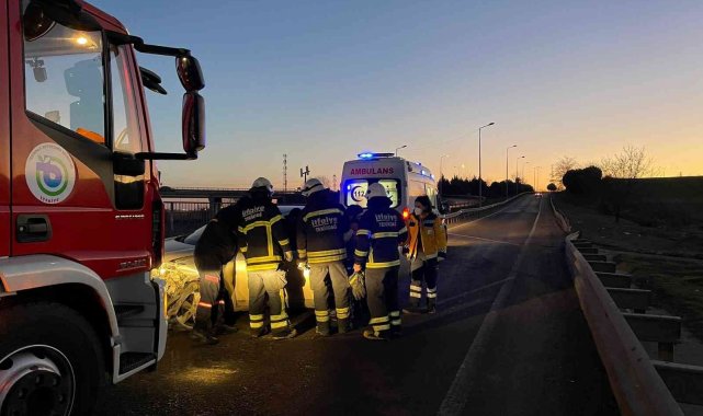 Çorlu'da trafik kazası: 1 yaralı