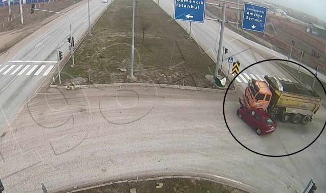 Çorum'da 1 kişinin öldüğü kaza kameralara yansıdı