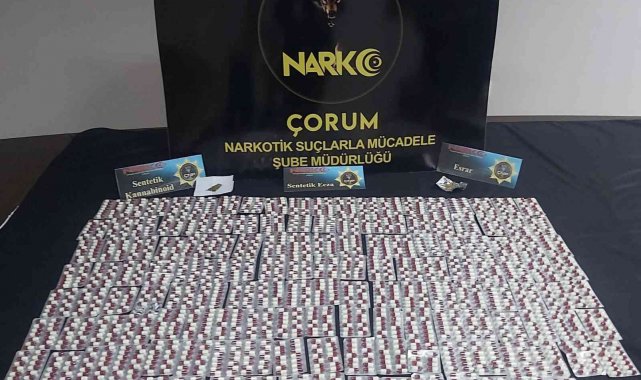 Çorum'da uyuşturucu operasyonu