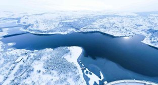 Çubuk-1 Barajı kartpostallık görüntüleriyle kış aylarında da Başkentlileri bekliyor