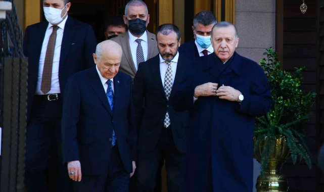 Cumhurbaşkanı Erdoğan ile MHP lideri Bahçeli'nin görüşmesi sona erdi