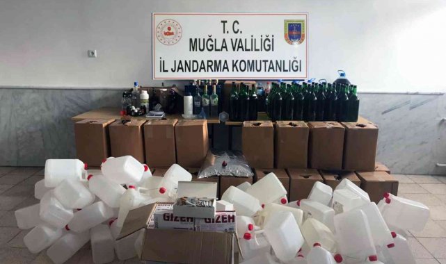 Datça'da kaçak içki operasyonu