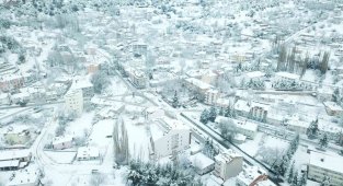 Denizli'nin 4 ilçesinde eğitime kar engeli