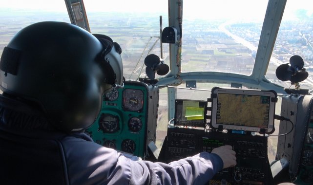Denizli'nin trafiği havadan denetlendi