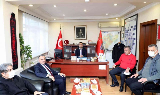 Develi protokolü güvenlik güçlerini ziyaret etti