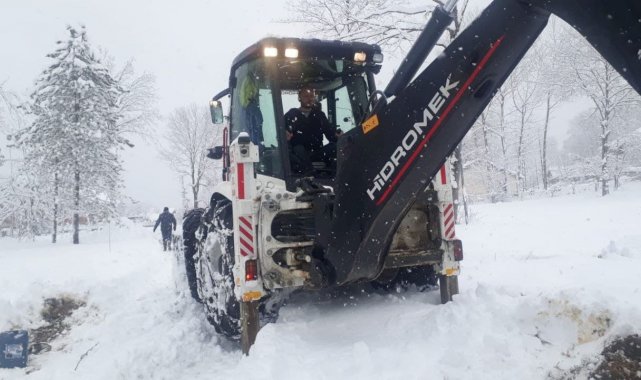 Devrek'te 70 köye kar engeli