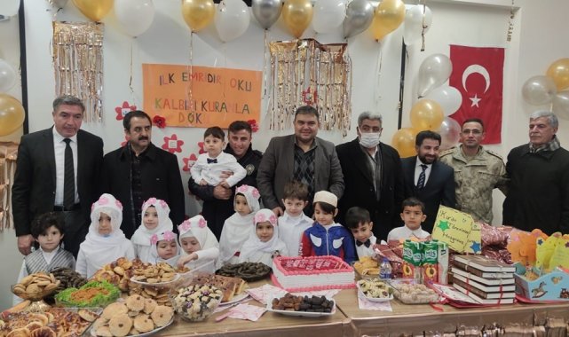 Diyadin'de 4-6 yaş Kur'an kursunda dönem sonu programı