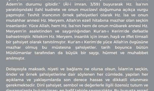 Diyanet'ten Hz. Adem ve Hz. Havva'ya yönelik tartışma ve polemiklere cevap