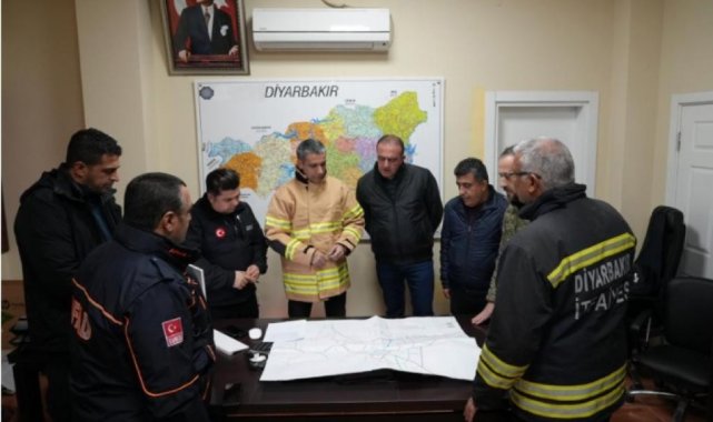 Diyarbakır'da beklenen yoğun kar yağışı nedeniyle kriz masası kuruldu