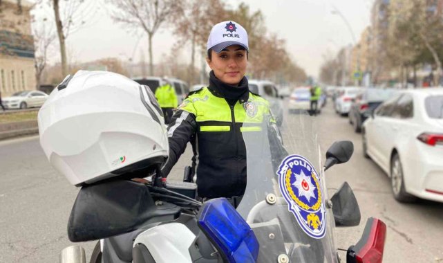 Diyarbakır'ın 'ilk ve tek kadın Şahin polisi' görevinin başında