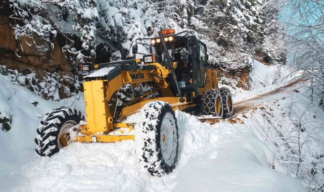 Doğu Karadeniz'de 86 köy ve mahalle yolu kar nedeniyle ulaşıma kapalı