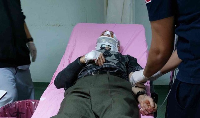 Dolmuştan inen yaşlı adama araç çarptı