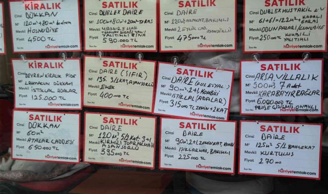 Dövizle birlikte artan konut fiyatları düşüşe aldırış etmedi