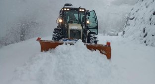 Düzce'de 40 köy yolu kar nedeniyle kapalı