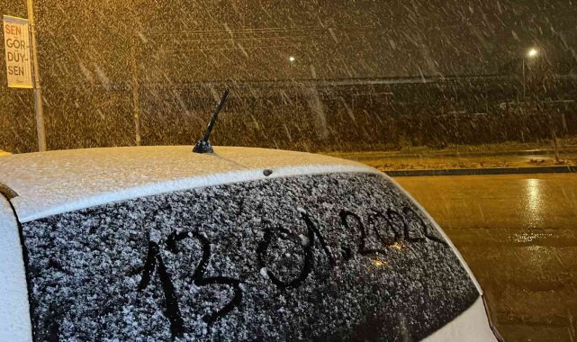 Düzce'ye yılın ilk karı düştü