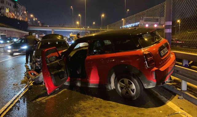 E-5'te zincirleme kaza: 1 yaralı