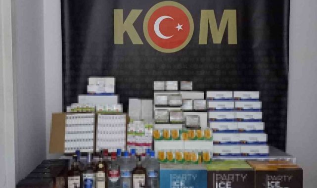 Edirne'de kaçak içki ve cinsel ürün ele geçirildi