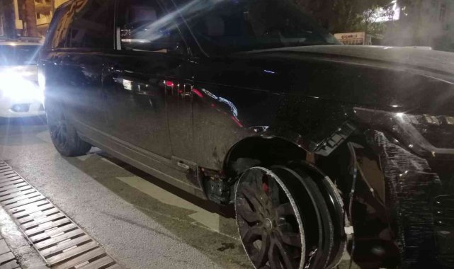 Ehliyetsiz ve alkollü sürücü lüks ciple jant üstünde giderken yakalandı