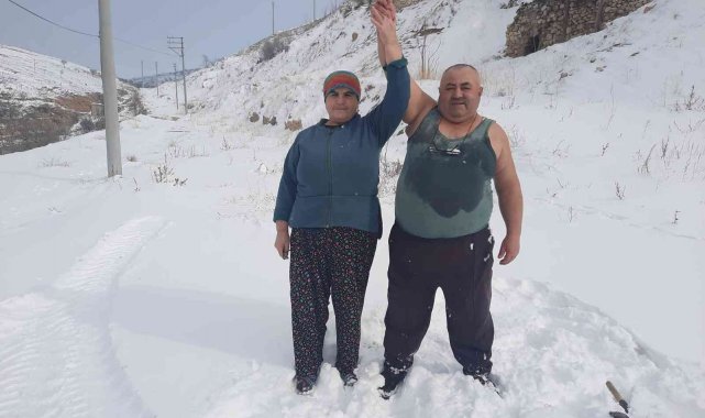 Eksi 10 derecelik soğuk ve karlı havada öyle bir şey yaptı ki