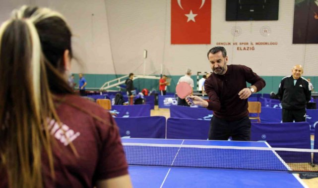 Elazığ Belediyesi masa tenisi turnuvasında sona gelindi