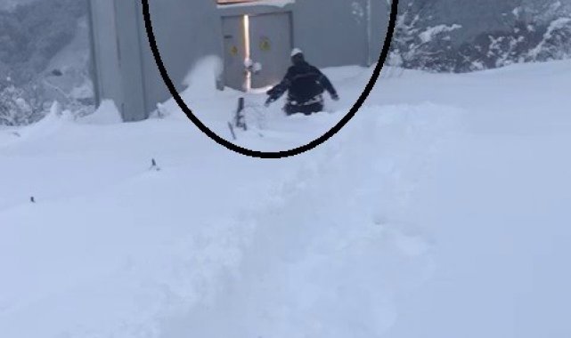 Elektrik arıza ekibi saniyelerle patlamadan kurtuldu