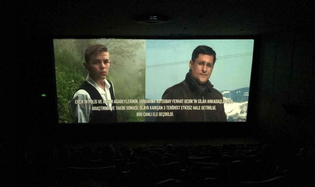 Emekli astsubaylar &quot;Kesişme: İyi ki Varsın Eren&quot; filmini izledi