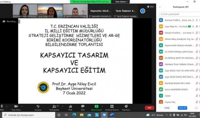 Erzincan Akademi&#039;den &quot;Kapsayıcı Tasarım ve Kapsayıcı Eğitim&quot; vurgusu
