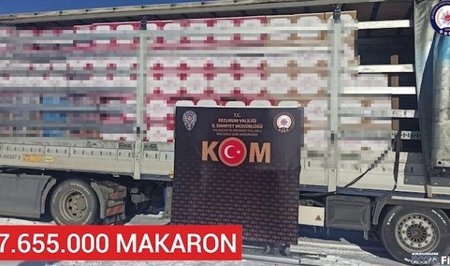 Erzurum merkezli 3 ilde sigara kaçakçılığı operasyonu