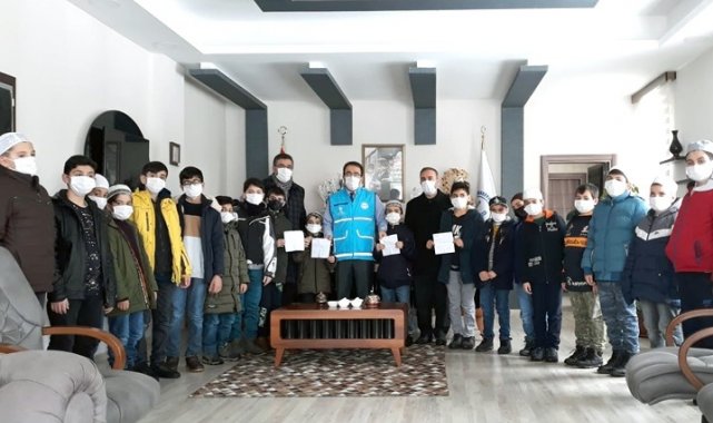 Erzurumlu Minik hafızlar, İdlib'deki kardeşlerini unutmadı