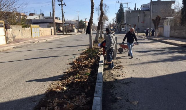 Eski Samsat Caddesinde kaldırım çalışması