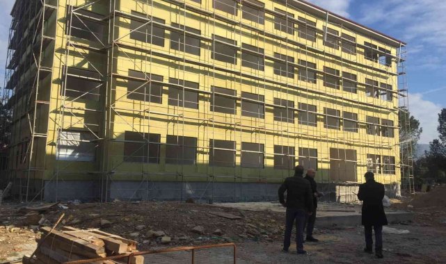 Fen lisesi inşaatı hızla sürüyor