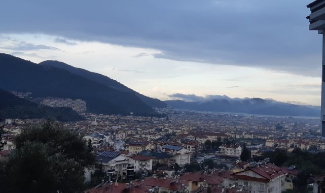 Fethiye'ye son 24 saatte 45.6 kilogram yağış düştü