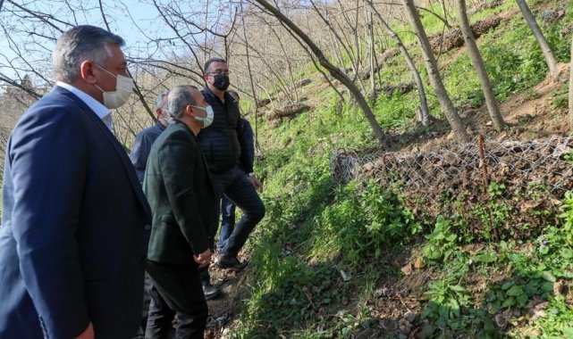 Fındık bahçelerinde cep teras uygulaması
