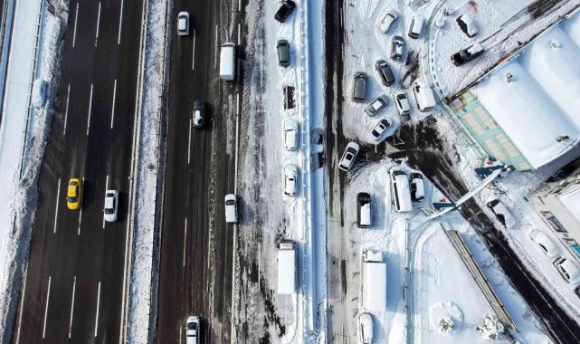 Fotoğraflarla İstanbul'da kar manzaraları