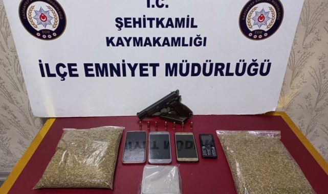 Gaziantep'te 618 gram bonzai ele geçirildi