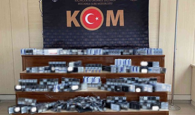Gaziantep'te bin 40 paket kaçak sigara ele geçirildi
