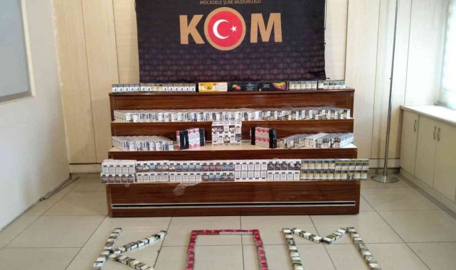 Gaziantep'te bin 580 paket kaçak sigara ele geçirildi