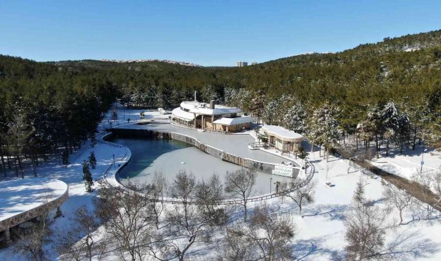 Gaziantep&#039;te göletler buz tuttu