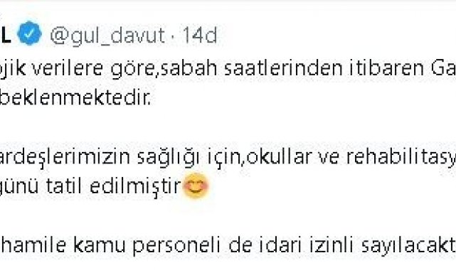 Gaziantep'te okullara kar tatili