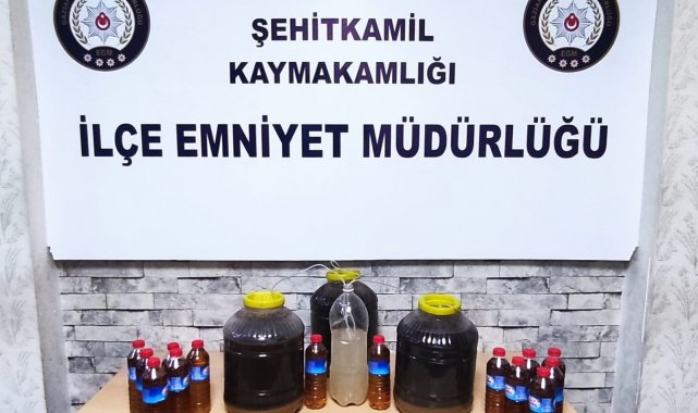 Gaziantep'te sahte içki operasyonu