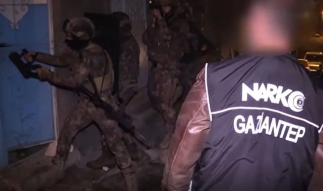 Gaziantep'te uyuşturucu taciri 39 şüpheli tutuklandı