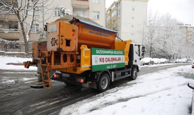 Gaziosmanpaşa kışla mücadele ekipleri 24 saat görev başında