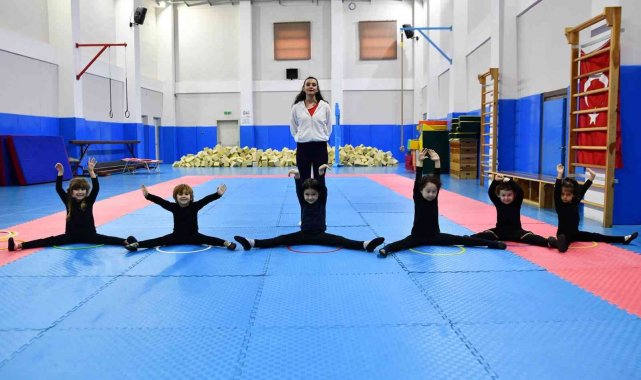 Geleceğin jimnastikçileri Tepebaşı'nda yetişiyor