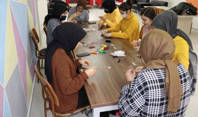 Gençlerden el sanatları kursuna yoğun ilgi