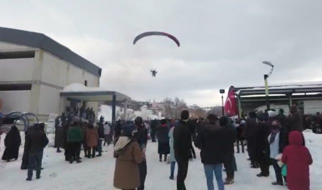 Giresun'da kar festivali renkli görüntülere sahne oldu